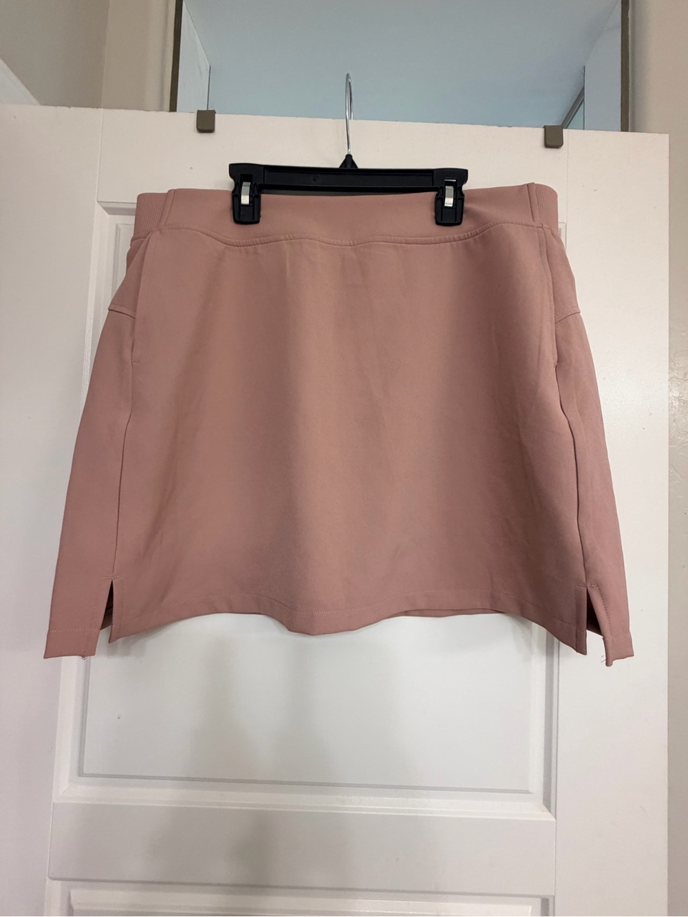 Women's Dusty Rose Mini Skort - perfect for tennis or Pickleball with pockets.